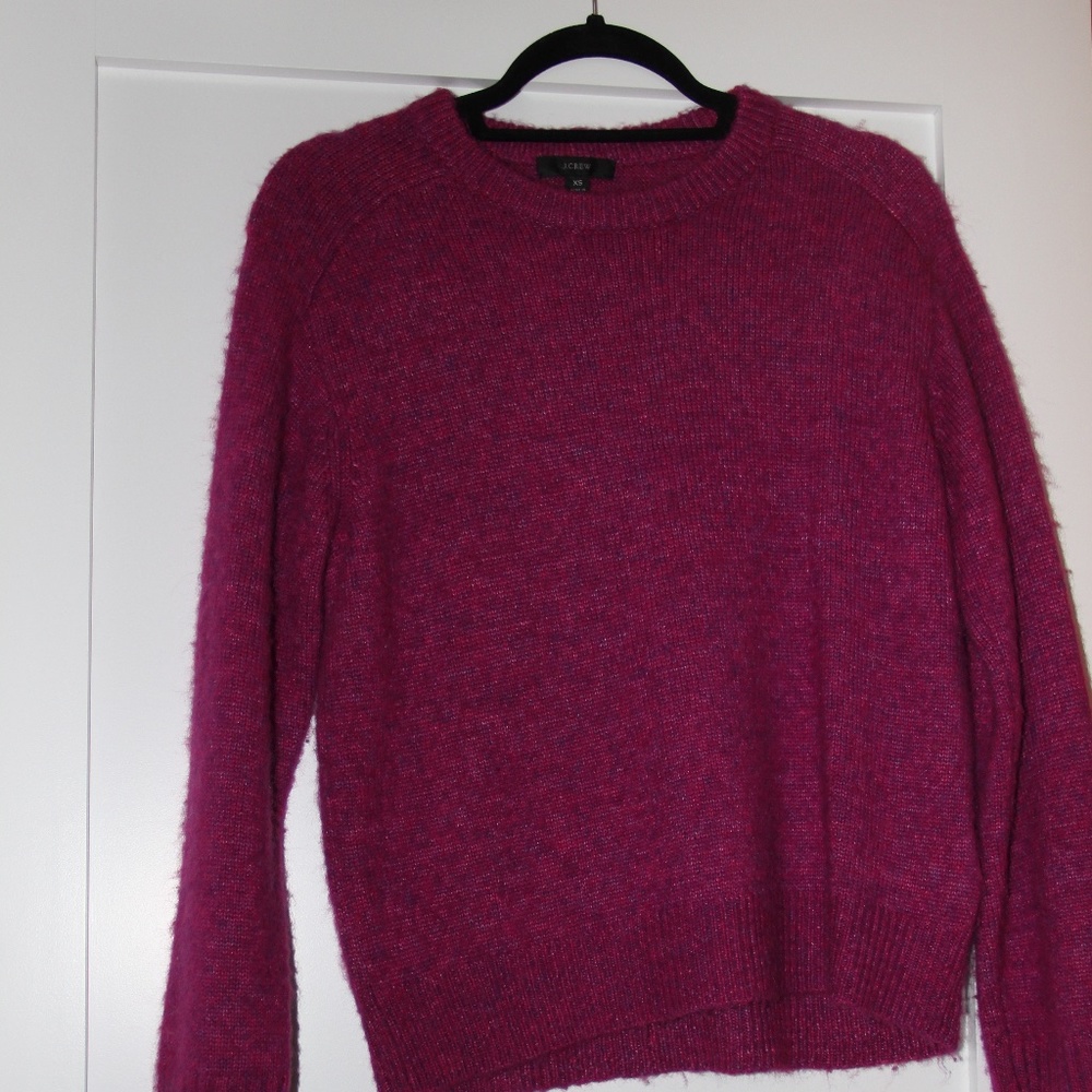 J. Crew magenta sweater